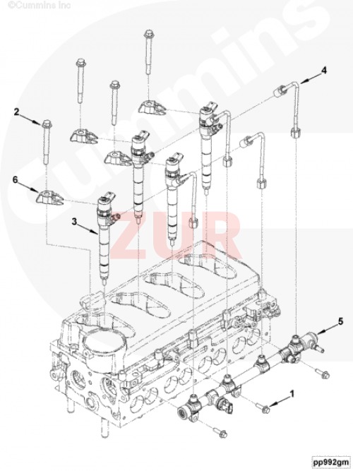 Форсунка топливная BOSCH 0 445 110 376 ISF2.8 5258744 / а